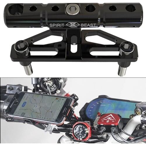 Spirit Beast Universal Motorcycle Scooter Handlebar Phone Bracket Holder Mount for Ktm Kawasaki Harley Yamaha Bmw Honda Suzuki