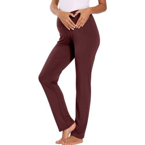 Women Maternity Active Pants Drawstring Yoga Jogger Workout Pregnancy Sportwear Sweatpants With Pockets Pregnant Clothes