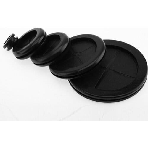 10pc Snap-on rubber cable grommet gasket inlet outlet case box plate hole seal rings flat washer Dust plug cover cable protector