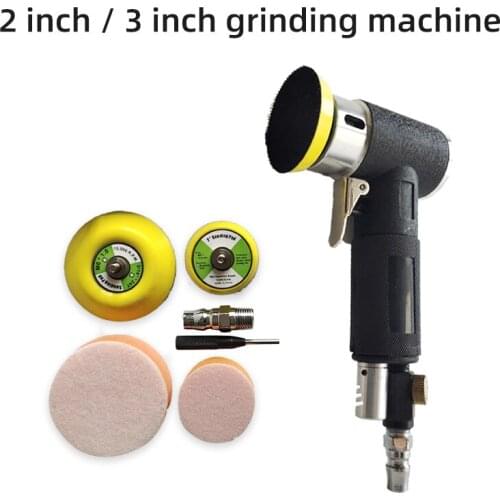 2/3 Inch Pneumatic Tools Polishing Machine Round Polished Grinding Hand Tool Air Sander Sandpaper Random Orbital Grinder