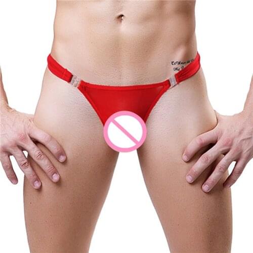 4 Colors Sexy Erotic Men G Sting Solid Breathable Mesh See Through Underwear Briefs Low Waist Male Thong Underpanties Panties