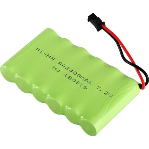 7.2v 2400mah Rechargeable Battery + Charger For Rc toys Car Tank Truck Robots Gun RC Boat AA Ni-MH 7.2v 700mah NiMH Battery Pack