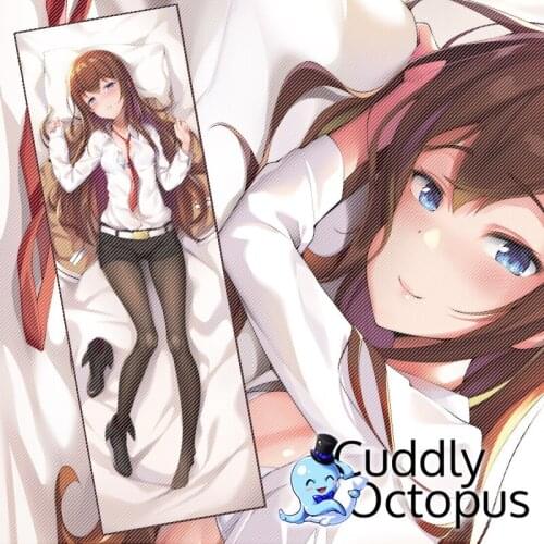 Anime Steins;Gate Makise Kurisu Dakimakura Hugging Body 2WAY Pillow Case Cover Japanese Pillowcase Cushion Bedding Xmas Gift Cud