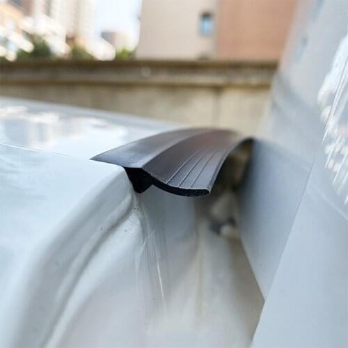 Car Styling DIY 1.6m Car Door Trunk Edge Seal Strips Rubber Weatherstrip Sealing Sticker Auto Trunk Trim Universal Accessories