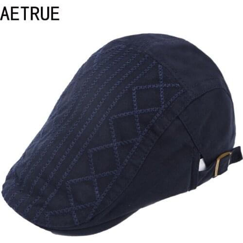 AETRUE Fashion Berets Hats Men Summer Berets Caps For Men Women Casquette Visor Cap Peaked Cotton Newsboy Male Winter Visors Hat