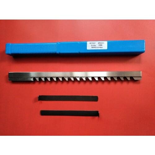 C Push Type 5/16" Keyway Broach Cutter 5/16 Inch size HSS Involute Spline Cutting CNC