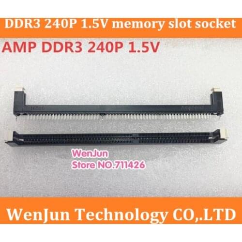 Black DDR3 240Pin 240-pin 1.5V memory slot socket for desktop computer--2pcs/lot