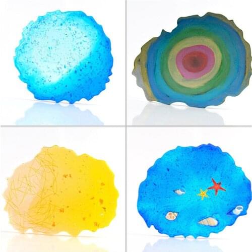 Coaster Silicone Mold for Resin Epoxy Resin Diy Casting Art Molds for Cup Wave Mat Ashtray Flower Pot Coaster Pendant Home Decor