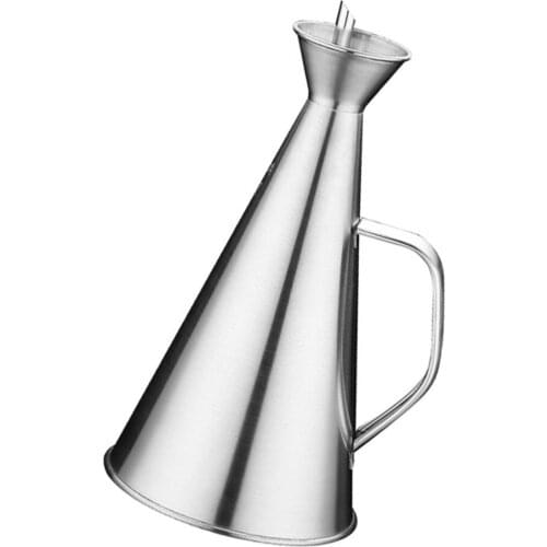 500ml Stainless Steel Oil Dispenser Leakproof Spout Oil Pot Oiler Sauce Pourer Vinegar Bottle Kitchen Supplies