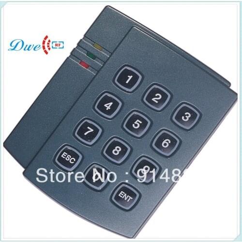DWE CC RF Free Shipping +keypad reader +EM rfid smart card reader + 125khz+ wiegand 26 output access control system