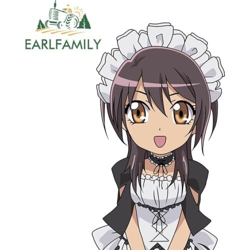 EARLFAMILY 13cm x 7.6cm for Kaichou Wa Maid Sama Car Assessoires Stickers Creativite Windshield Bumper Decal Trunk Car Styling