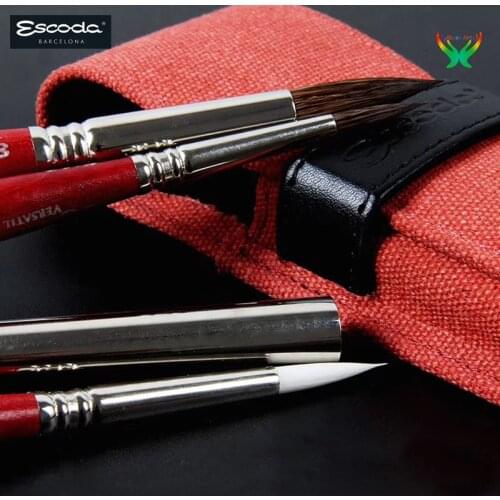 Escoda Watercolor Pen New nylon synthetic wool travel watercolor brushes 3 sets of artists used watercolor brushes