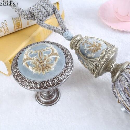 Flannel Embroidery Curtain Tie Rings Hook Room Accessories Tassel Hooks for Hanging Towel Rack Wall Backdrop Display Coat Rack