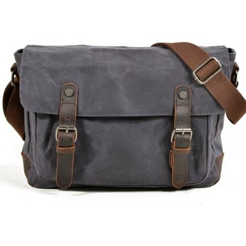 Mens bag Canvas outdoor messenger bag retro satchel Men shoulder bags Male Casual Vintage bags crossbody Black ArmyGreen