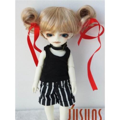 JD034 1/12 Lovely synthetic mohair doll wigs 4-5 inch Two up pony BJD wig fashion doll accessories cute doll wig