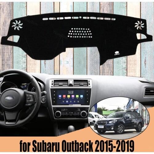 Right Hand Drive High Polyester Fiber Anti-UV Car Dashboard Cover Mat for Subaru Outback 2015-2019 Cover