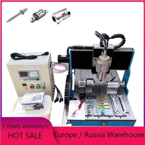 Linear Guide Rail cnc router 6040 Aluminum Copper metal carving machine wood engraving PCB drilling with Offline DSP control