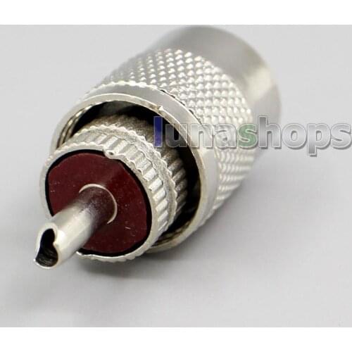 LN002230 UHF Male PL259 solder RG58 RG142 LMR195 RG400 RF Antenna connector Adapter Shipping By EMS or DHL express