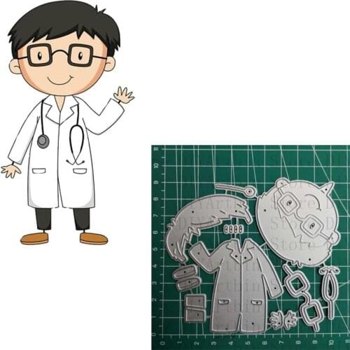 2020 New Arrival Doctor Metal Cutting Die DIY Scrapbooking Craft Dad Festival Embossing Making Stencil Template