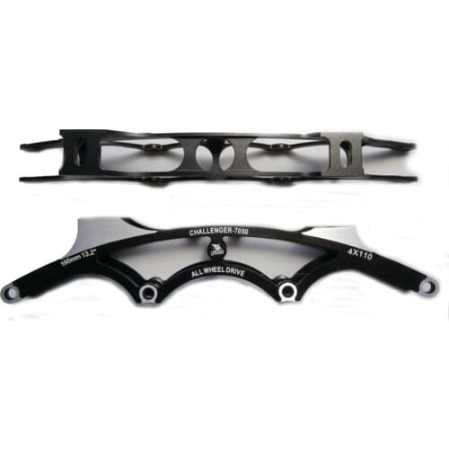 Inline Speed Skating Frame Base for Slalom Boot 4X90mm/4X100mm/4X110mm Wheel 150-195mm Mounting Distance CNC Aluminium Alloy D27