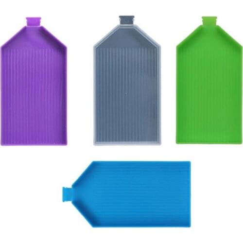 20pcs/lot Plastic Drill Plate Tray with gate DIY Diamond Painting Embroidery Accessories Bead Sorting Trays