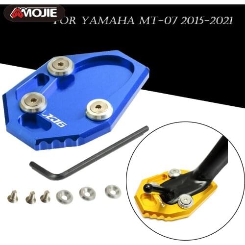 Motorcycle Kickstand Foot Side Stand Extension Pad Support Plate For Yamaha XJ6 /ABS 2009 2010 2011 2012 2013 2014 2015 XJ6 logo