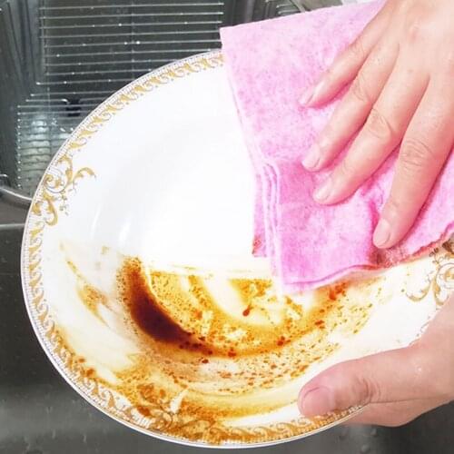 TCHY Coconut Shell Towel Cleaning Cloth 30*30cm Quick Dry Towel Absorbent Scouring Pad Washing Clean Tool Kitchen Anti-grease