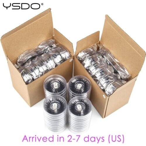 YSDO Wholesale Eyelash 10/20/30/40/50/100PCS Mink Lashes Natural False Eyelash Long Lashes Volume Makeup 3D Mink Lashes In Bulk