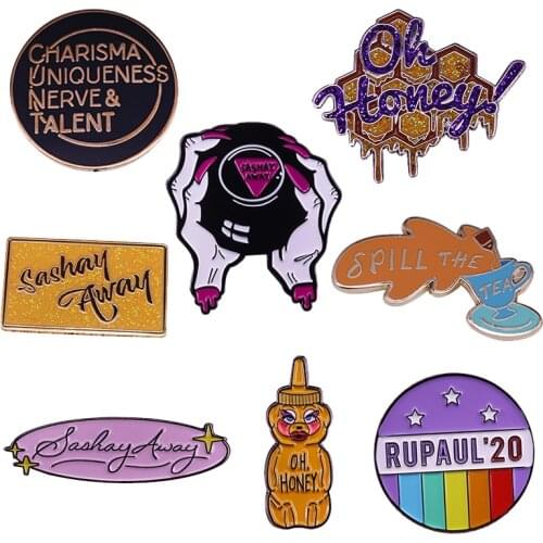 RuPauls Drag Race Enamel Pin Badge Drag Queen brooch