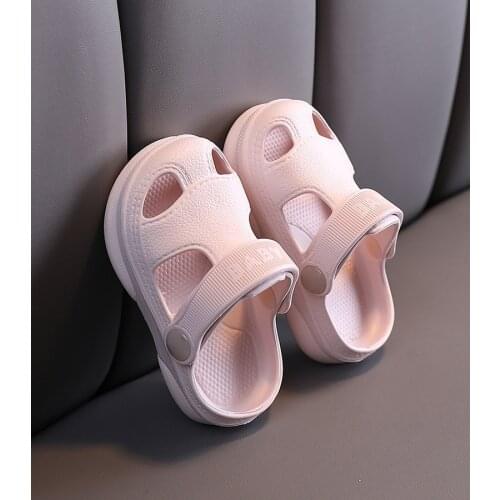 Summer Baby Boys Girls Hole Shoes Sandals with Soft Bottom Non-slip Kid Beach Accessory Children‘s Shoes Breathable Slippers