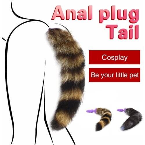 Silicone Fox Tail Anal Plug Butt Plug Adult Sex Toys For Women Men Anal Trainer Erotic Anus Toy Booty Beads Intimate Goods