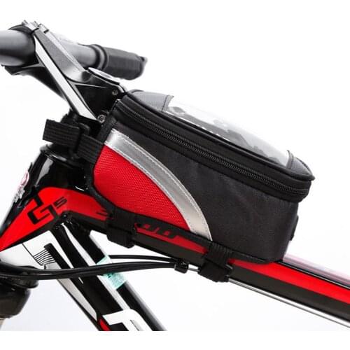 Bicycle Bag Bike Frame Bag TPU Touch Screen Front Top Tube Bag Waterproof MTB Storage Pouch For Cycling Bike Accessories