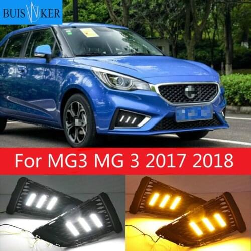 LED DRL daytime running light + fog lamp for MG3 MG 3 2017 2018