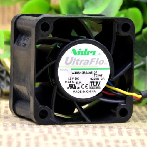 W40S12BS4A5-07 4028 12V 0.73A 4CM Violent booster cooling fan
