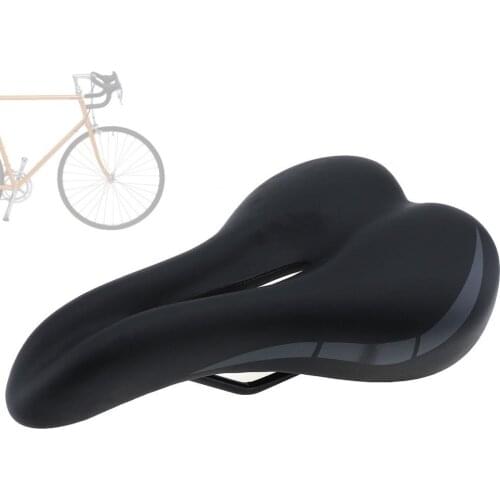 Bicycle Saddles Thickened Soft High-end Cycling Bike Saddle Seat with Hollow Breathable Design for Mountain Bicycle
