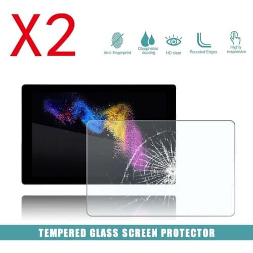 2Pcs Tablet Tempered Glass Screen Protector Cover for Chuwi HiPad Tablet Full Coverage Anti-Scratch Explosion-Proof Screen