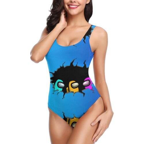 Women 2021 sexy Bikinis Impostor Sus Sussy Amogus Women Swimsuit One-Piece womens top 3D Video Game Women bathing suit
