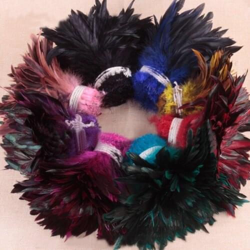 100pcs/lot Chicken Feathers 15-20cm Rooster Feathers For Crafts Plume Jewelry Accessories DIY Decoration Plumes