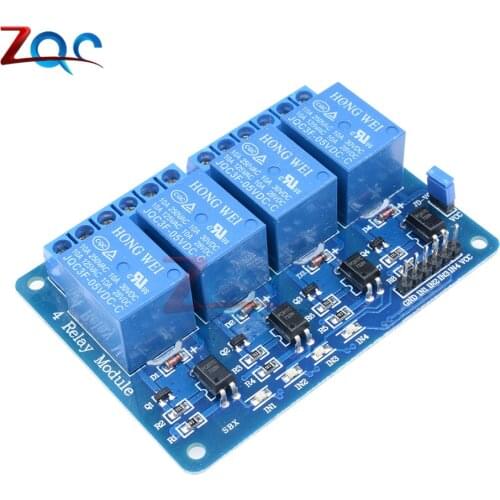 5V 4 Channel Relay Module 4-channel Relay Control Board For Arduino With Optocoupler Relay Output 4 Way Relay Module