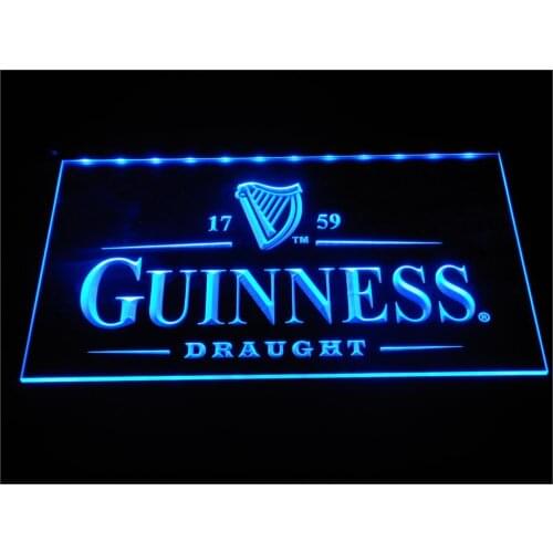 A002 Guinness Vintage Logos Beer Bar LED Neon Light Signs with On/Off Switch 20+ Colors 5 Sizes to choose