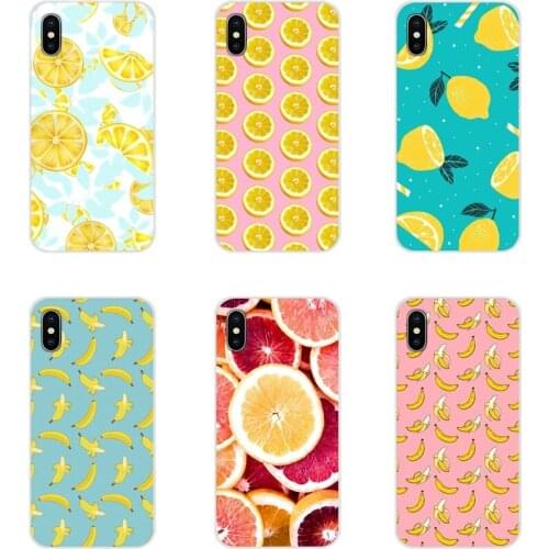 Accessories Phone Cases Covers For Samsung Galaxy A3 A5 A7 A9 A8 Star A6 Plus 2018 2015 2016 2017 Fruit lemon banana