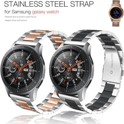 Metal Link Bracelet stainless Steel strap For Samsung galaxy watch 46mm 42mm Gear S3 Frontier strap for huawei watch GT strap 20