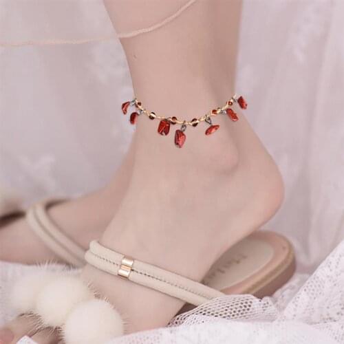 Bohemian Beads Anklets For Women Boho Stone Anklet 2021 Ankle Bracelet On Leg Anklet Foot Jewelry Bijoux Femme