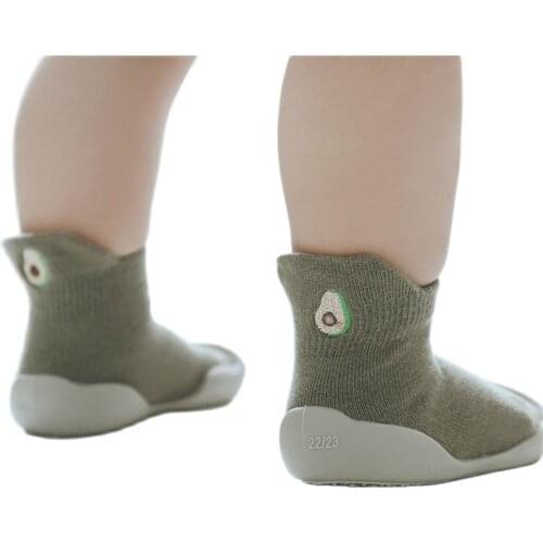 Spring Winter Baby Warm Snow Shoes Socks Infant Boys Brushed Thick Sock Shoes Baby Girls Booties Soft Soles Toddler Shoes