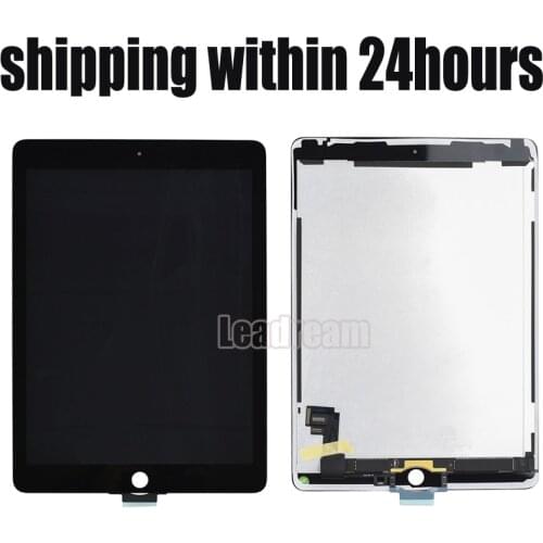 10pcs DHL For iPad Air 2 A1567 A1566 LCD Display With Touch Screen Digitizer Panel Assembly Complete with Adhesive