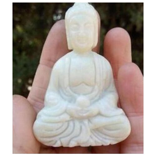 Beautiful green Buddha statue, hand-made small Buddha statue is a multi-style collection of God statues