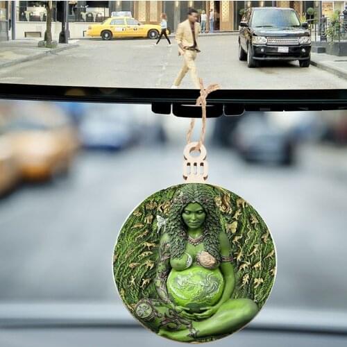 Car Pendant Thumb Creative Car Decoration Pendant Car Interior Rearview Mirror Suspension Accessories Mother Earth Car Interior