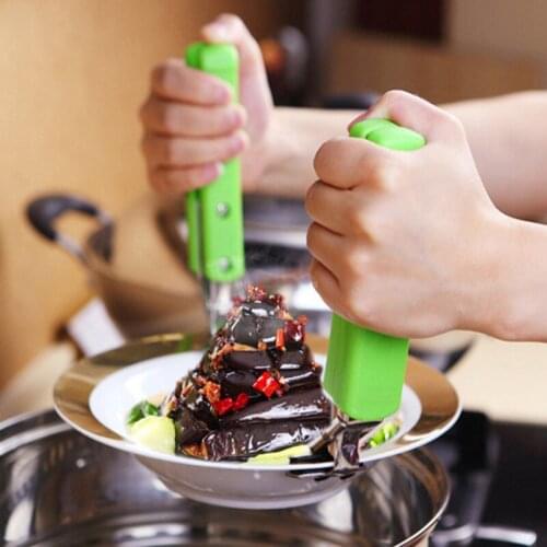 Kitchen Silicone Handle Dish Clamp Bowl Holder Dish Clamp Pot Pan Gripper Clip Hot Dish Plate Bowl Clip Retriever Tongs Tool