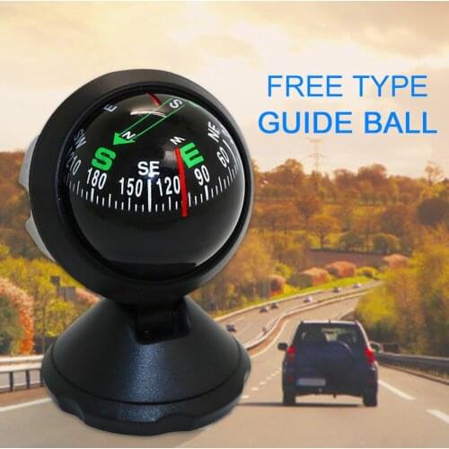 Multifunction Car Compass Pocket Mini Ball Dash Dashboard Car Mount Navigation Compass Camping Hiking Adventure Equipment