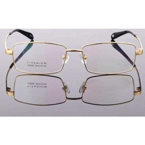 High Quality New Pure Titanium Ultra Light Full Frame Glasses IP Plating Glasses Frame Mens Glasses Prescription Glasses